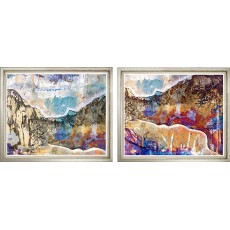 Expressionist Canyon Pair